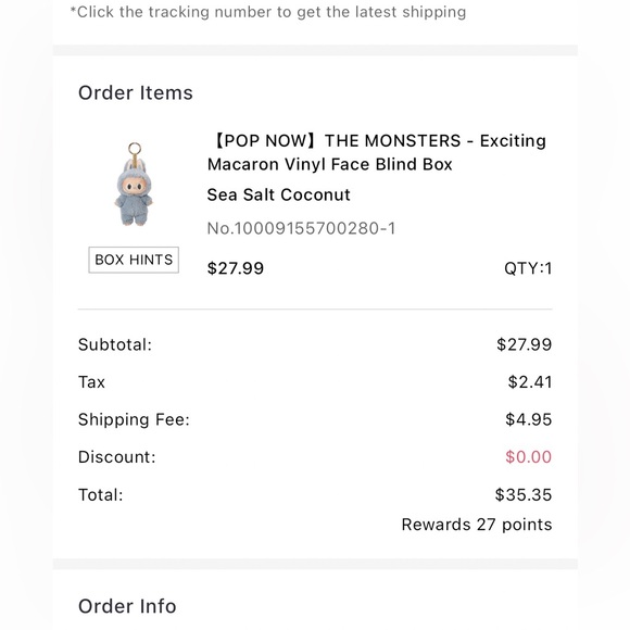 100% Authentic POP MART- NEW- Exciting Macaron The Monsters Labubu - Picture 9 of 9